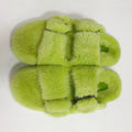 Summer Flat Home Solid Color Thick Bottom Double-breasted Cotton Slippers
